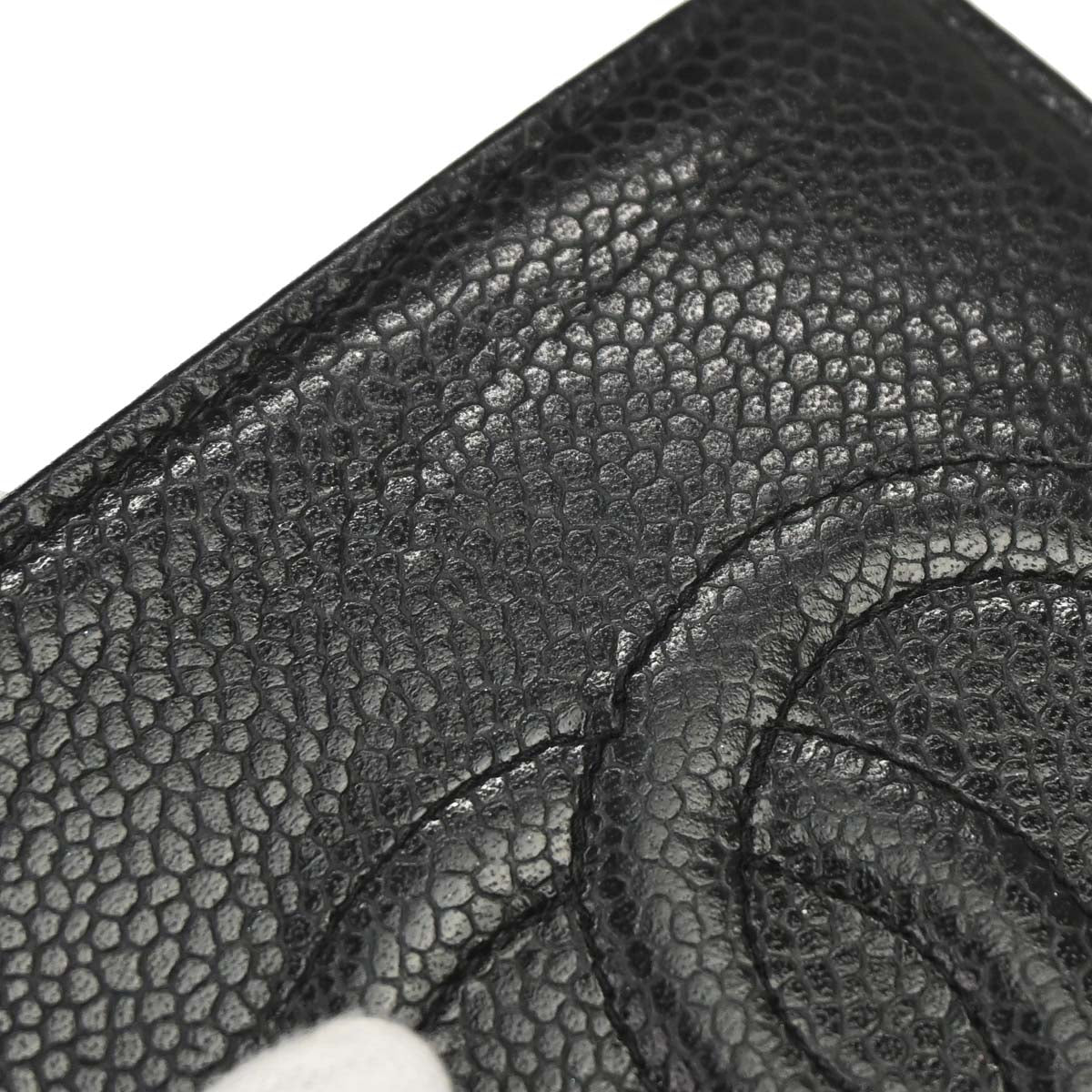 Chanel Black Caviar Skin Bifold Wallet