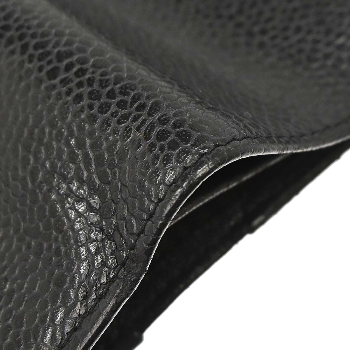 Chanel Black Caviar Skin Bifold Wallet