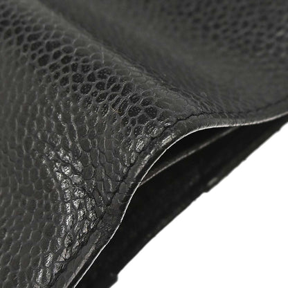 Chanel Black Caviar Skin Bifold Wallet