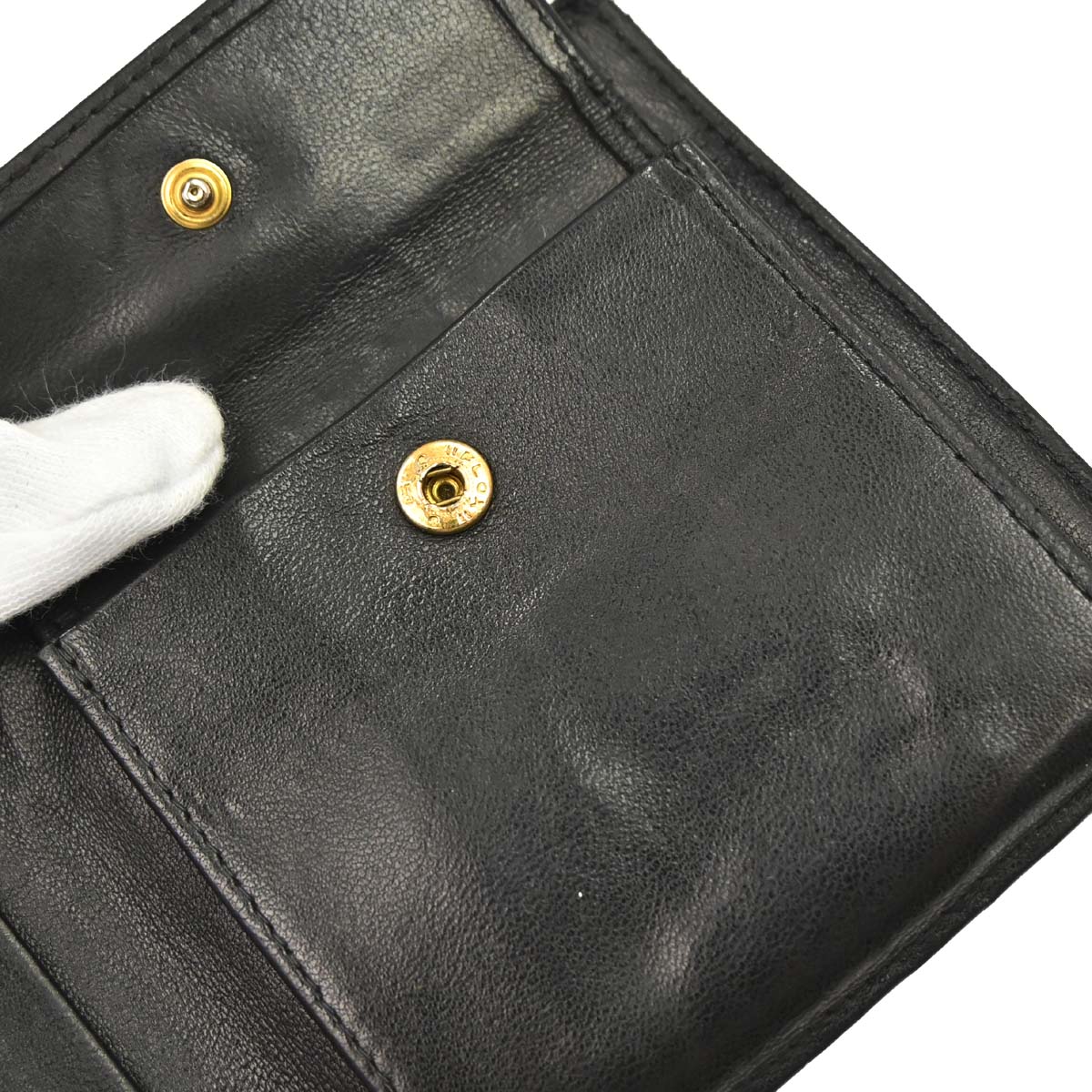 Chanel Black Caviar Skin Bifold Wallet