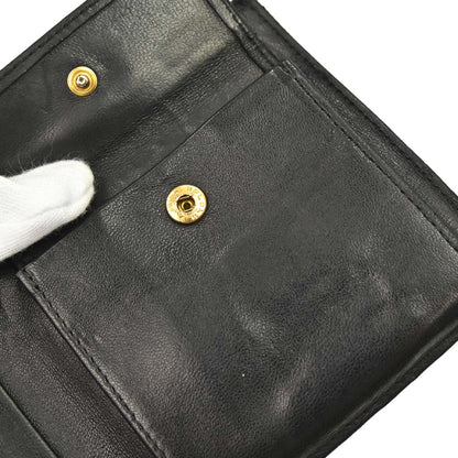 Chanel Black Caviar Skin Bifold Wallet