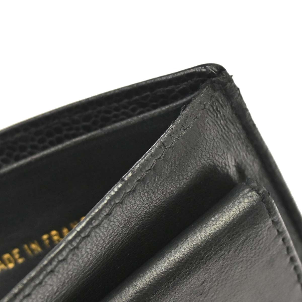 Chanel Black Caviar Skin Bifold Wallet