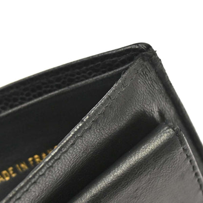 Chanel Black Caviar Skin Bifold Wallet