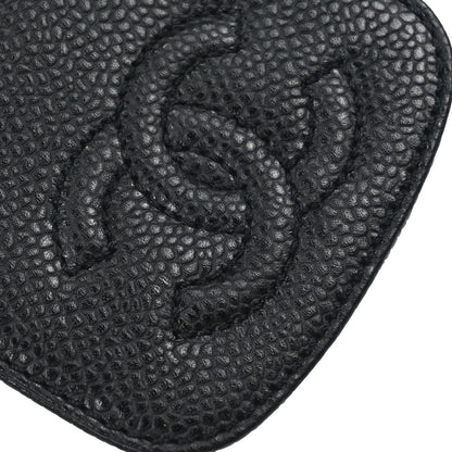 Chanel 2000-2002 Black Caviar Skin Cigarette Case Small Good