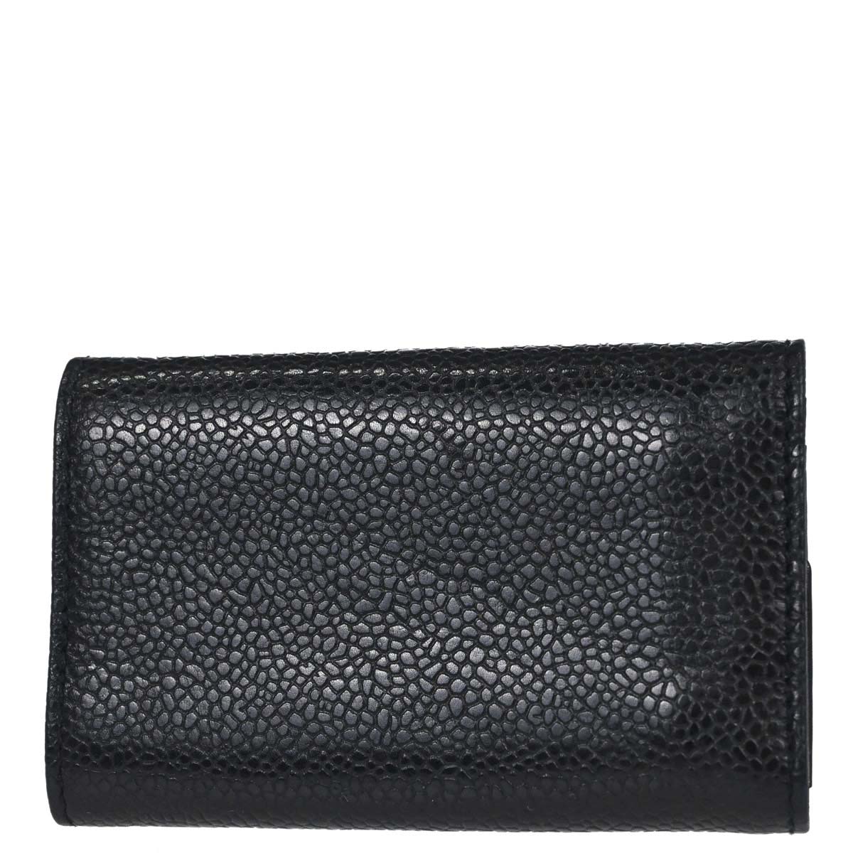 Chanel 1994-1996 Key Case Black Caviar Skin Small Good