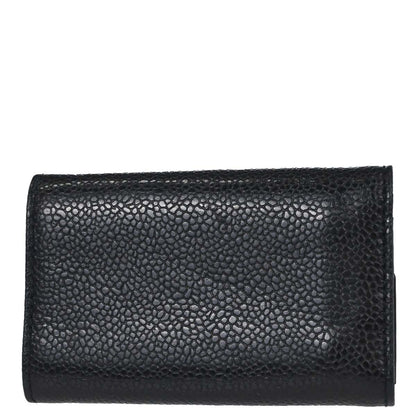 Chanel 1994-1996 Key Case Black Caviar Skin Small Good