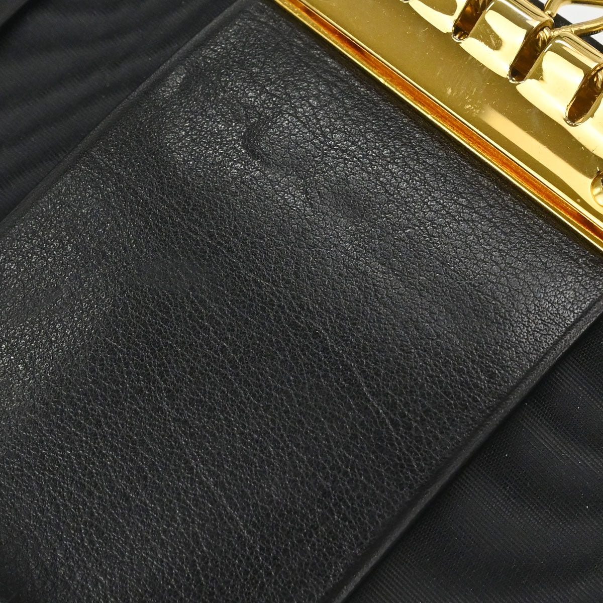 Chanel 1994-1996 Key Case Black Caviar Skin Small Good