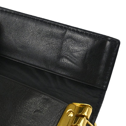 Chanel 1994-1996 Key Case Black Caviar Skin Small Good