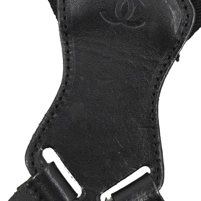 Chanel Black Suspenders 15 Small Good