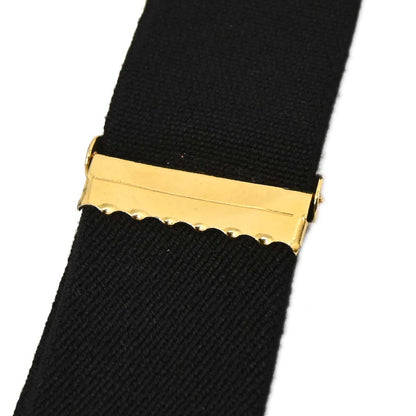 Chanel Black Suspenders 15 Small Good