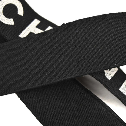 Chanel Black Suspenders 15 Small Good