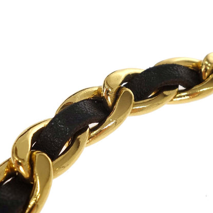Chanel Chain Belt Medallion Gold Black Small Good