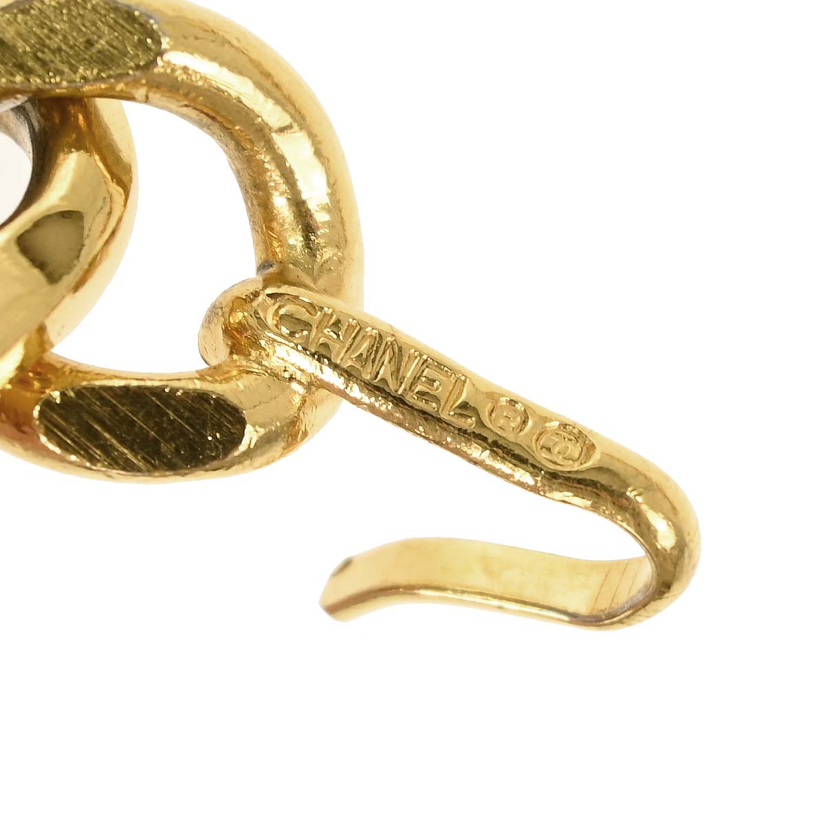 Chanel Chain Belt Medallion Gold Black Small Good