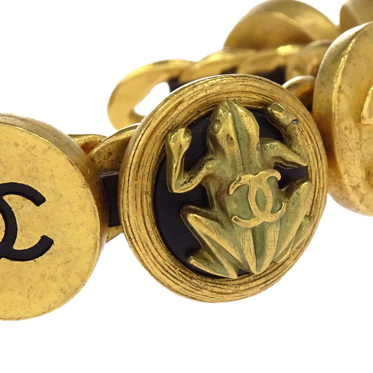 Chanel Gold Bracelet Bangle Accessories 95P