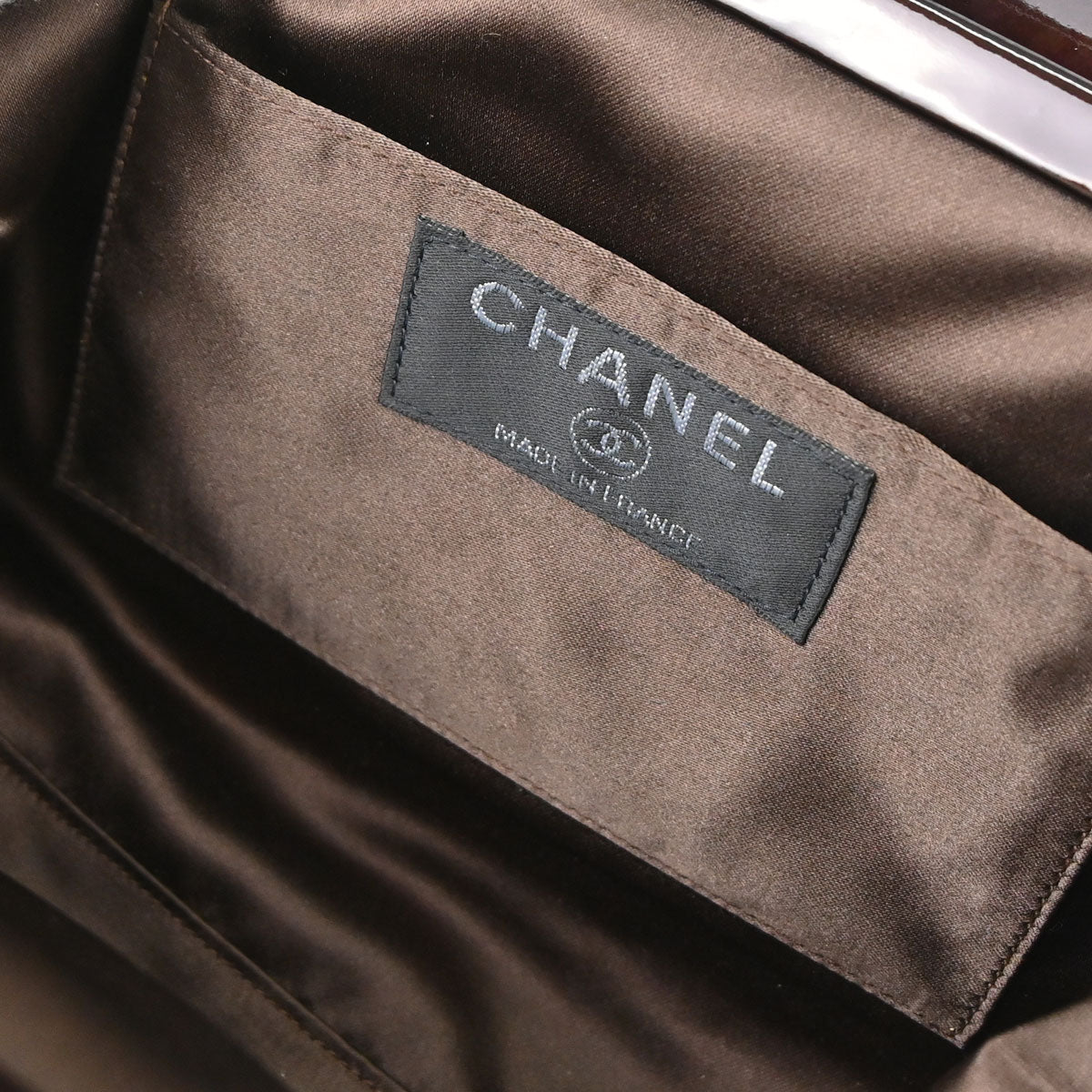 Chanel 2000-2002 Gold Patent leather Choco Bar Shoulder Bag