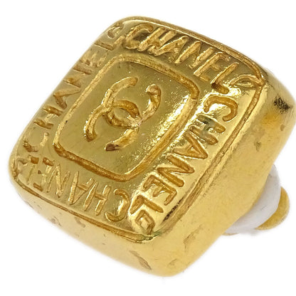 Chanel Square Clip-On Earrings Gold 99A