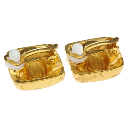 Chanel Square Clip-On Earrings Gold 99A