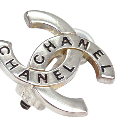 Chanel CC Clip-On Earrings Silver 98P