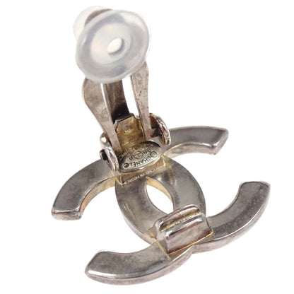 Chanel CC Clip-On Earrings Silver 98P