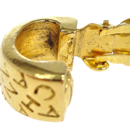 Chanel Hoop Clip-On Earrings Gold