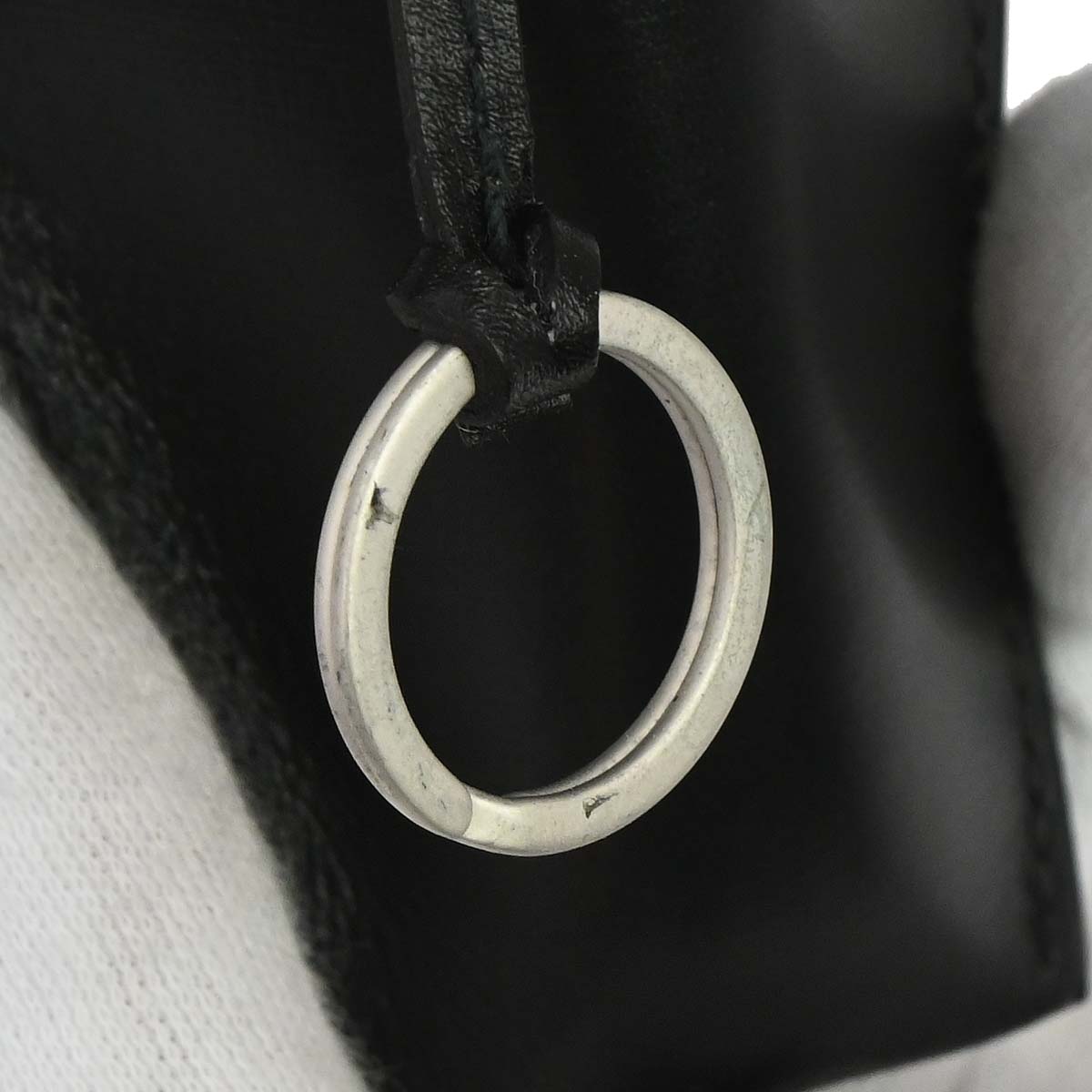 Hermes by Margiela Black Box Calf Clochette Necklace Pendant
