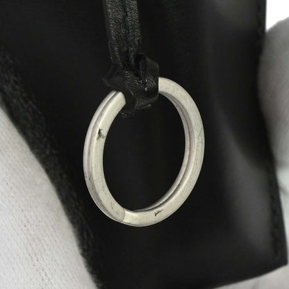 Hermes by Margiela Black Box Calf Clochette Necklace Pendant