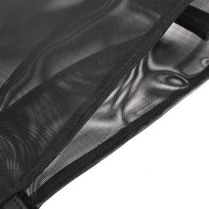 Fendi Black Nylon Mesh Tote Handbag