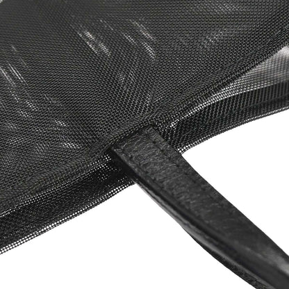 Fendi Black Nylon Mesh Tote Handbag