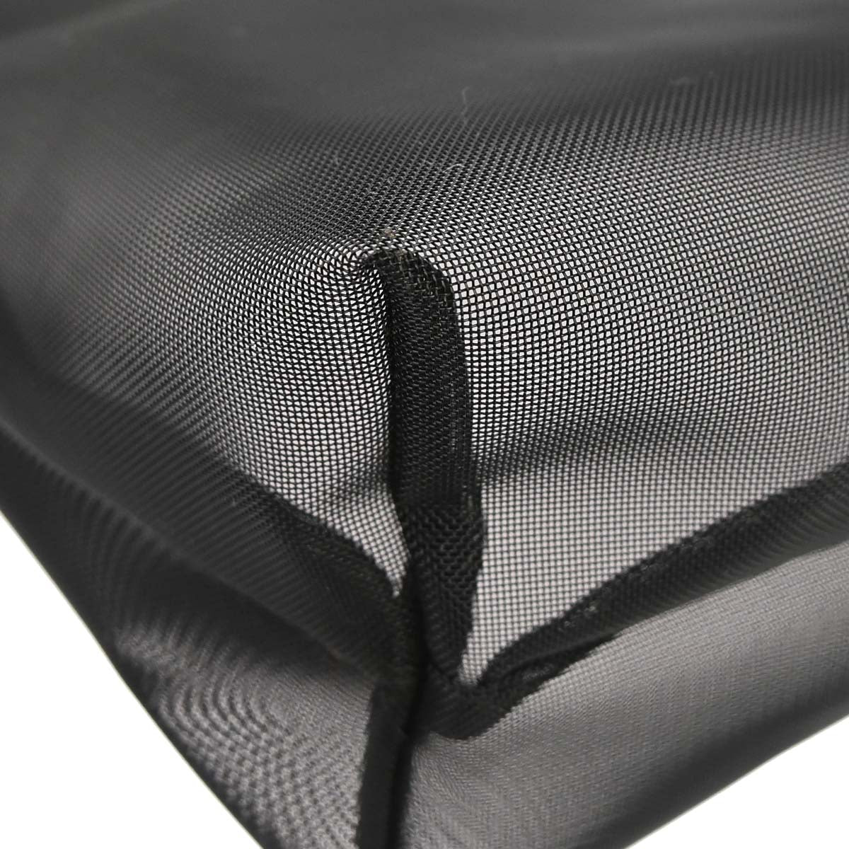 Fendi Black Nylon Mesh Tote Handbag