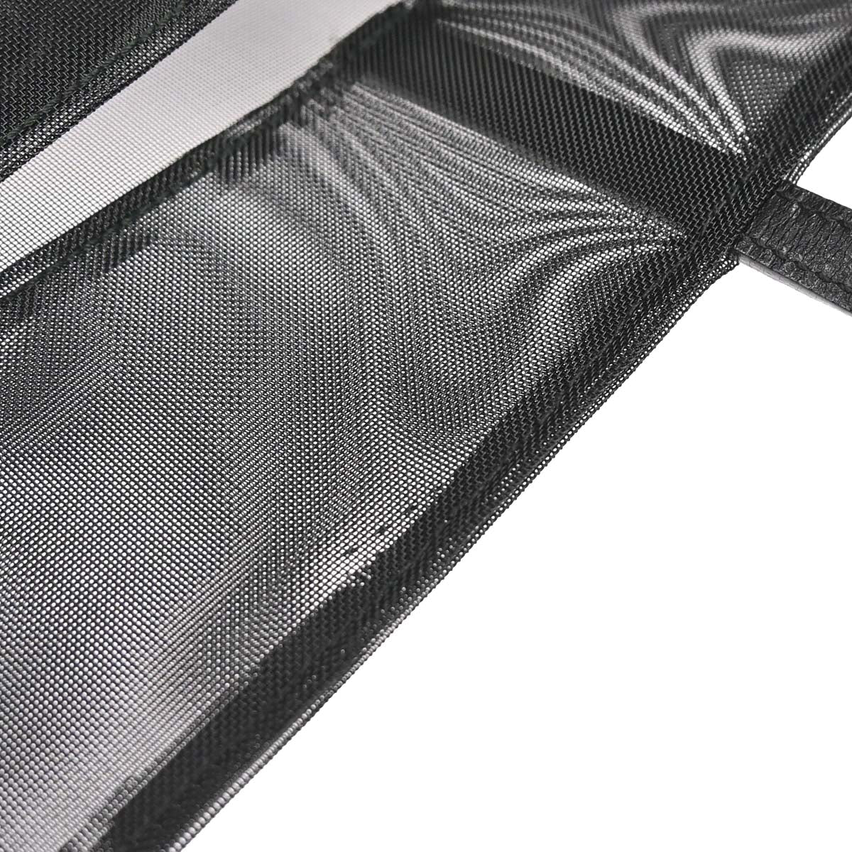 Fendi Black Nylon Mesh Tote Handbag