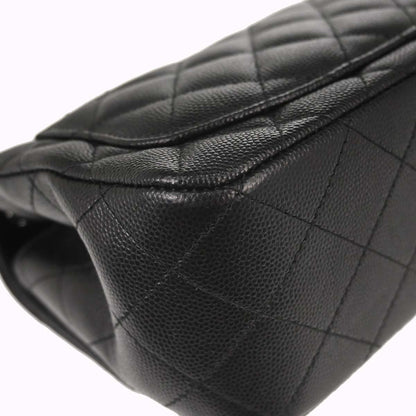 Chanel 2017-2018 Black Caviar Skin Mini Classic Square Flap Shoulder Bag 17