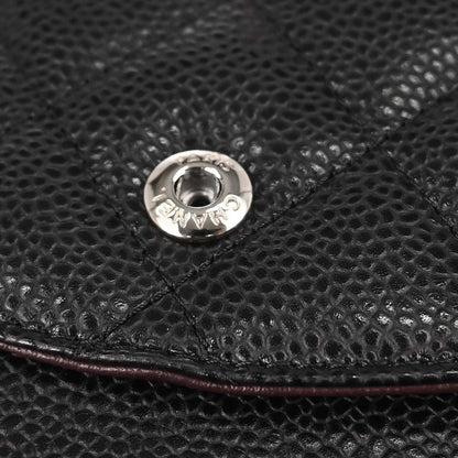 Chanel 2015-2016 Black Caviar Skin Jumbo Classic Double Flap Shoulder Bag