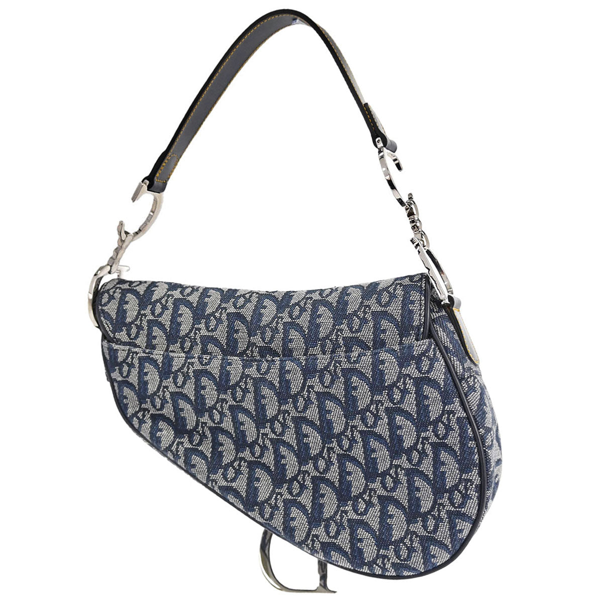 Christian Dior Navy Trotter Saddle Handbag