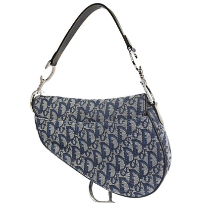 Christian Dior Navy Trotter Saddle Handbag