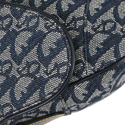 Christian Dior Navy Trotter Saddle Handbag