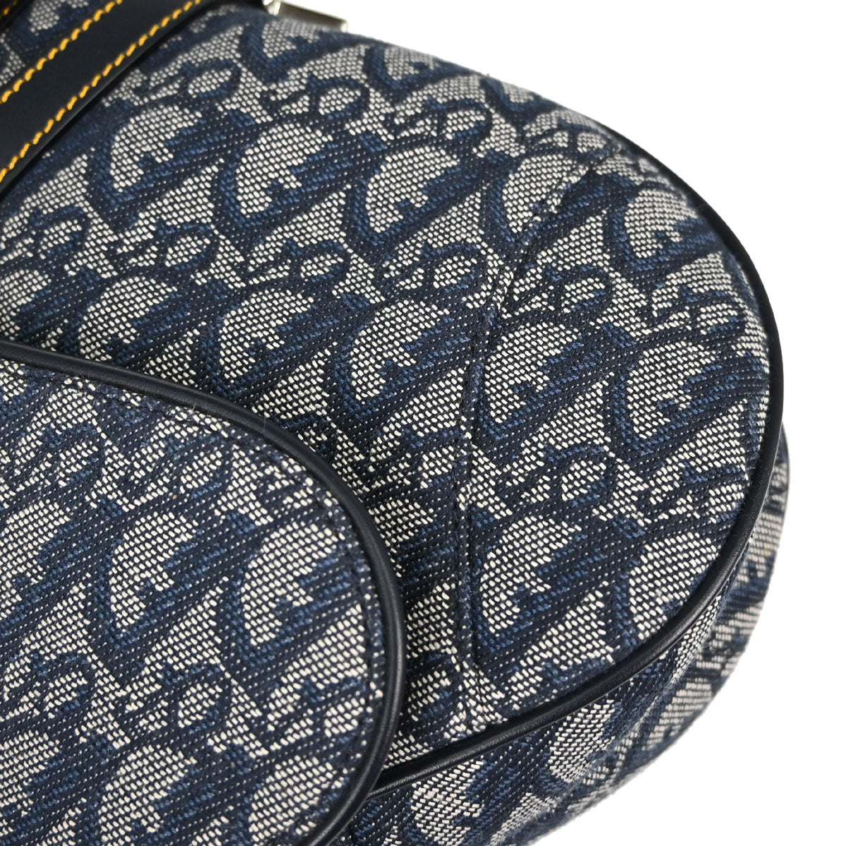 Christian Dior Navy Trotter Saddle Handbag