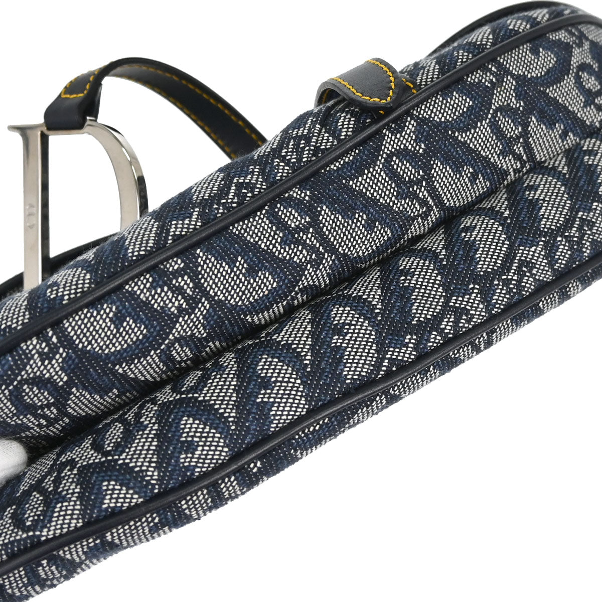 Christian Dior Navy Trotter Saddle Handbag
