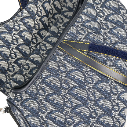 Christian Dior Navy Trotter Saddle Handbag