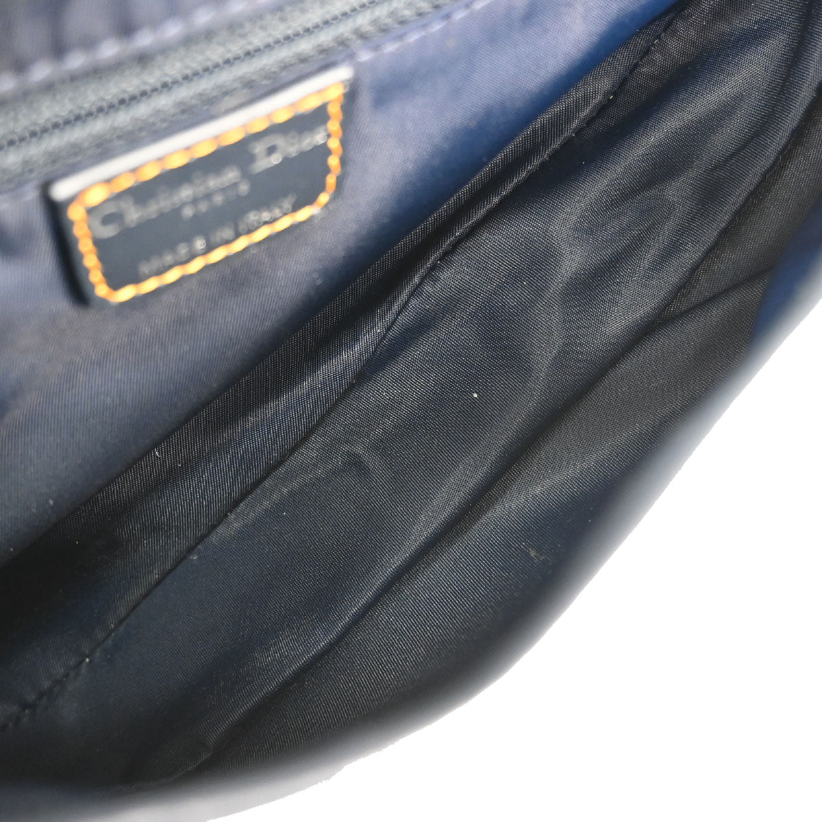 Christian Dior Navy Trotter Saddle Handbag