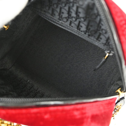 Christian Dior Brown Pony Hair Gambler Dice Handbag