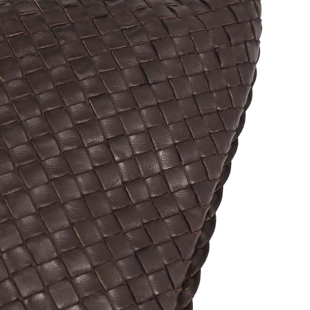 Bottega Veneta Brown Lambskin Intrecciato Hobo Handbag