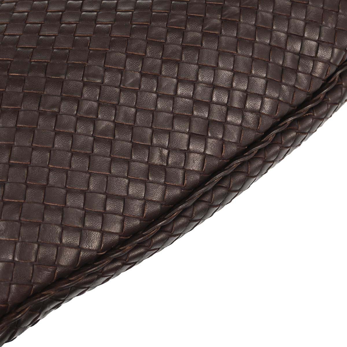Bottega Veneta Brown Lambskin Intrecciato Hobo Handbag