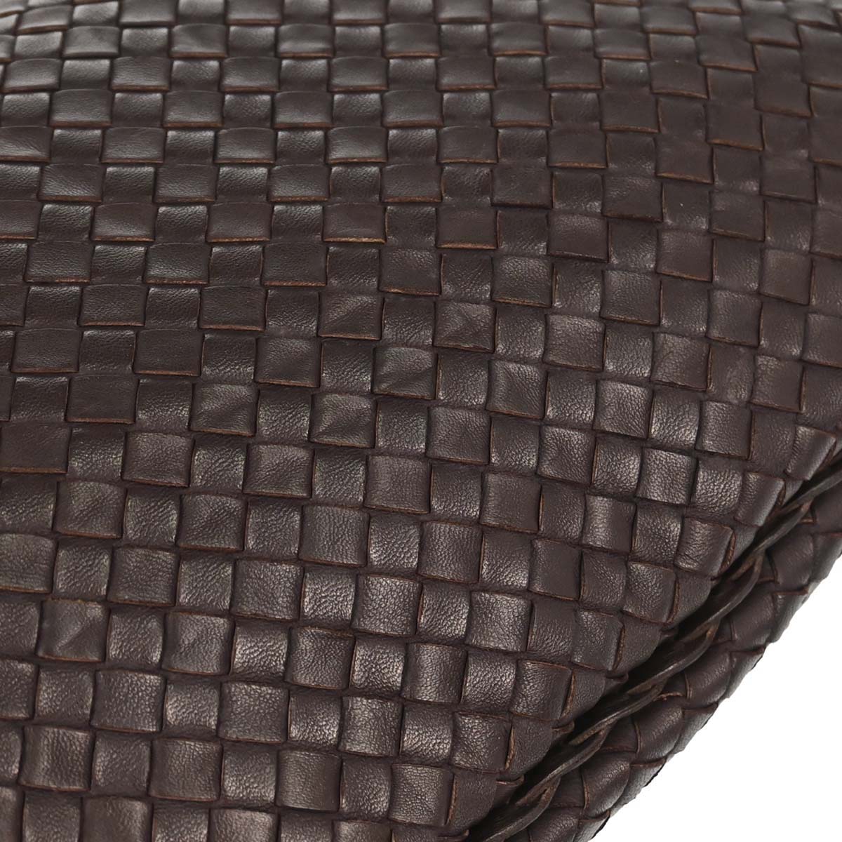 Bottega Veneta Brown Lambskin Intrecciato Hobo Handbag