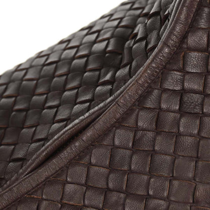 Bottega Veneta Brown Lambskin Intrecciato Hobo Handbag