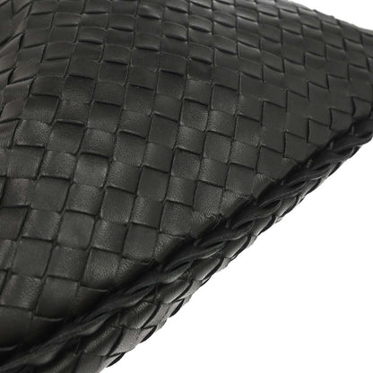 Bottega Veneta Black Lambskin Intrecciato Hobo Handbag