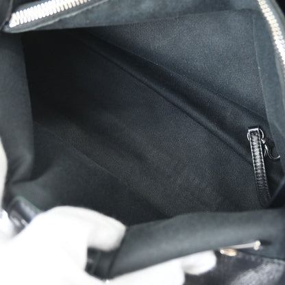 Chanel 2012-2013 Black Perforated Calfskin Up In The Air Tote 2way Chain Handbag
