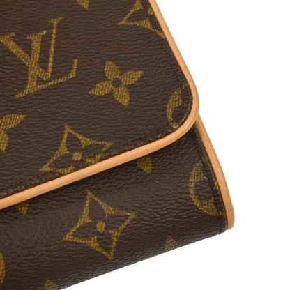 Louis Vuitton 2001 Monogram Pochette Twin GM Shoulder Bag M51852