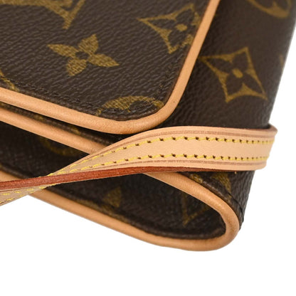 Louis Vuitton 2001 Monogram Pochette Twin GM Shoulder Bag M51852