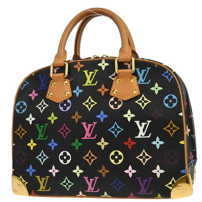 Louis Vuitton 2004 Black Monogram Multicolor Trouville Handbag M92662