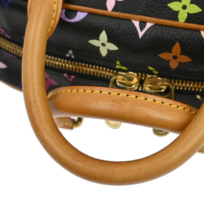 Louis Vuitton 2004 Black Monogram Multicolor Trouville Handbag M92662